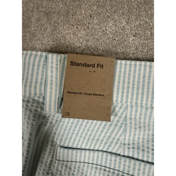 New Nike Golf Mens Tour 8 Inch Chino Seersucker Shorts Blue/ White Size 33 - Picture 4 of 10